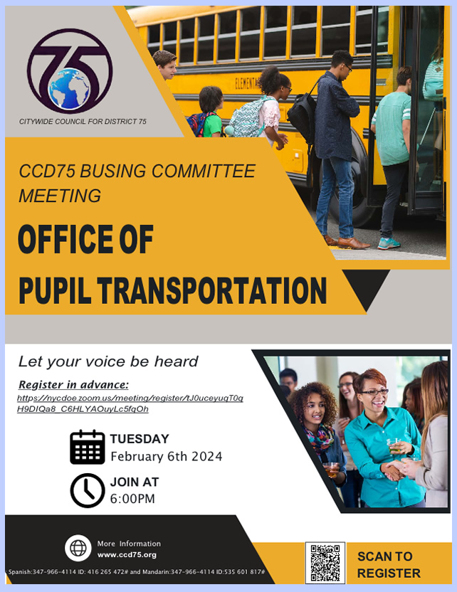 CCD75 Bus meeting 