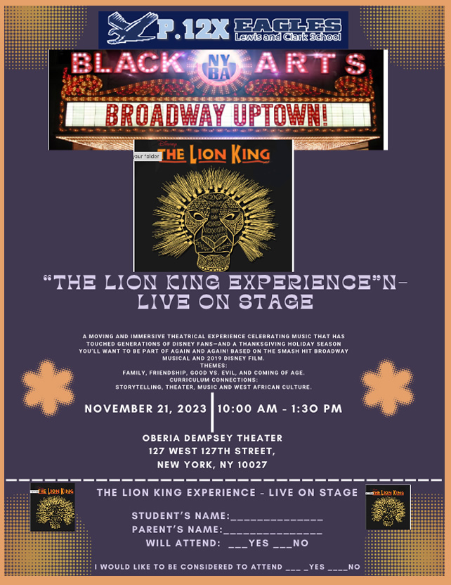 Lion King Nov. 20
